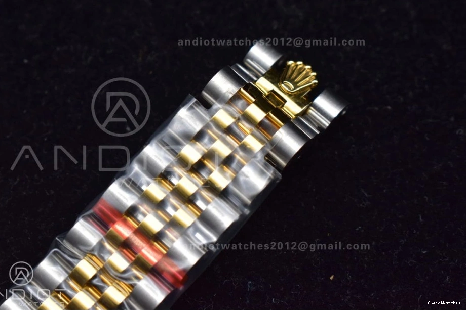 on and Ladies Syle Bezel WF Comfortable Markers Bracelet Steel Dial DateJust President Fluted Green 316L 31 278289 553 0413